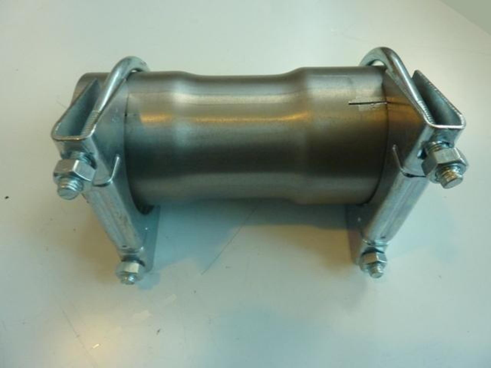 2.5" 63mm ClampOn Stainless Exhaust Pipe Connector Sleeve Joiner Clamps Kit eBay