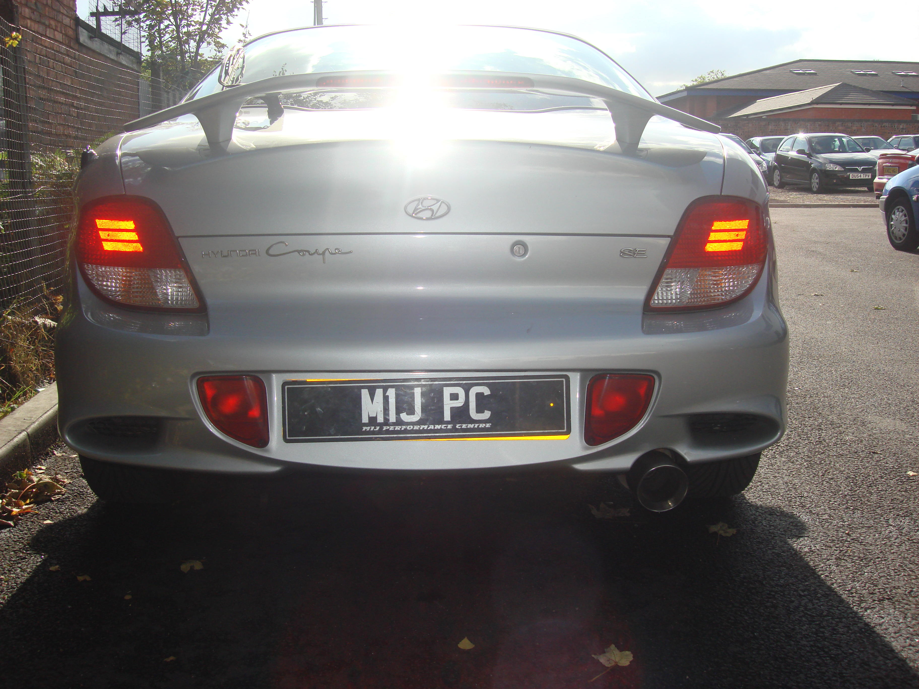 Hyundai coupe performance exhaust system